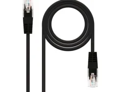 NANOCABLE CABLE DE RED LATIGUILLO RJ45 CAT.6 UTP AWG24 1M - COLOR NEGRO