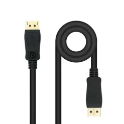 NANOCABLE CABLE DISPLAYPORT 1.4 DP/M-DP/M - LONGITUD 2M - SOPORTA RESOLUCIONES DE VIDEO DE HASTA 8K - COLOR NEGRO