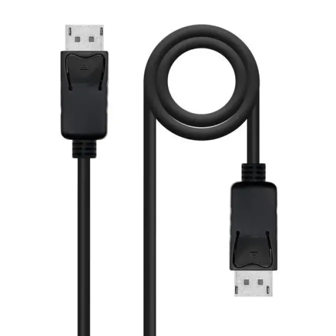 NANOCABLE CABLE DISPLAYPORT 1.2 CCS DP/M-DP/M - LONGITUD 5M - SOPORTA RESOLUCIONES DE VIDEO DE HASTA 4K - COLOR NEGRO