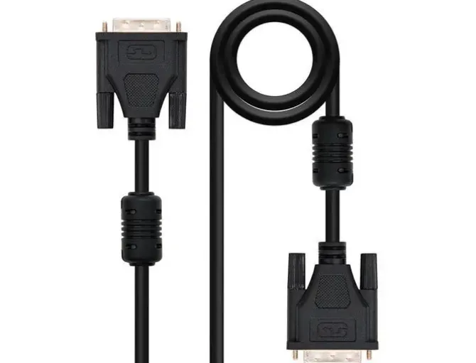 NANOCABLE CABLE DVI DUAL LINK 24+1 MACHO A DVI 24+1 MACHO 5M - COLOR NEGRO