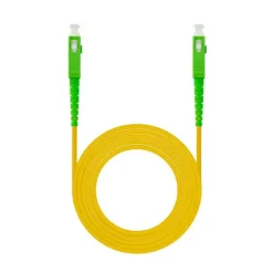 NANOCABLE CABLE FIBRA SC/APC-SC/APC MONOMODO LSZH 15M - COLOR AMARILLO