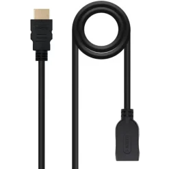 NANOCABLE CABLE HDMI 2.0 PROLONGADOR A/M-A/H - 2.0M - COLOR NEGRO