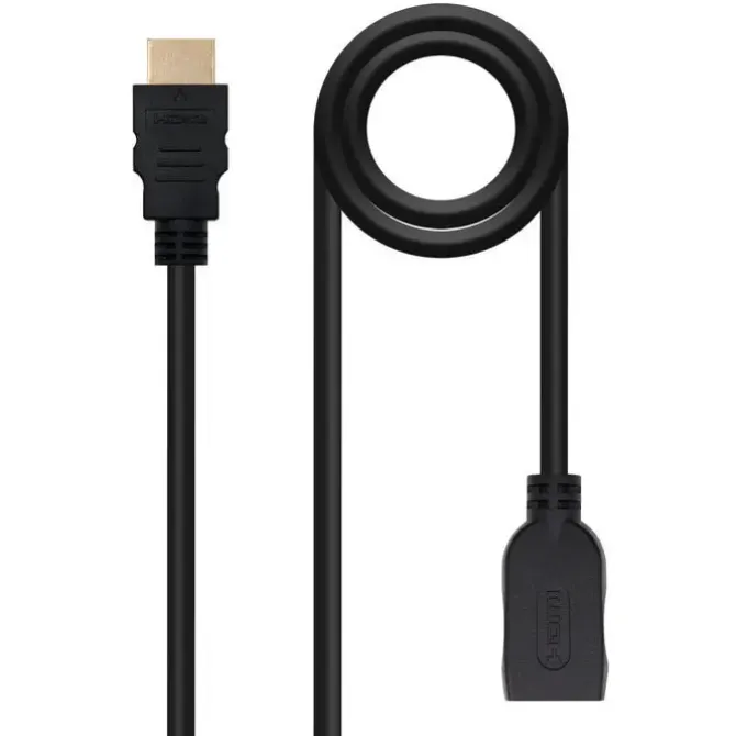 NANOCABLE CABLE HDMI 2.0 PROLONGADOR A/M-A/H - 2.0M - COLOR NEGRO