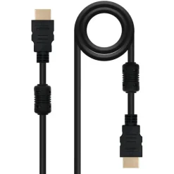 NANOCABLE CABLE HDMI V1.4 CON FERRITA MACHO A HDMI V1.4 CON FERRITA MACHO 10M - ALTA VELOCIDAD - COLOR NEGRO