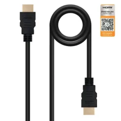 NANOCABLE CABLE HDMI V2.0 PREMIUN MACHO A HDMI V2.0 PREMIUN MACHO 3M - 4K@60HZ 18GBPS - ALTA VELOCIDAD - COLOR NEGRO