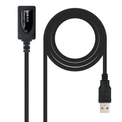 NANOCABLE CABLE PROLONGADOR CON AMPLIFICADOR USB-A 2.0 MACHO A USB-A HEMBRA 5M