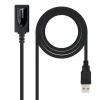 NANOCABLE CABLE PROLONGADOR CON AMPLIFICADOR USB-A 2.0 MACHO A USB-A HEMBRA 15M