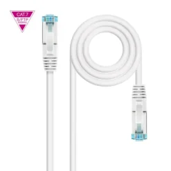 NANOCABLE CABLE RED CAT.7 LSZH SFTP PIMF AWG26 2M - COLOR BLANCO