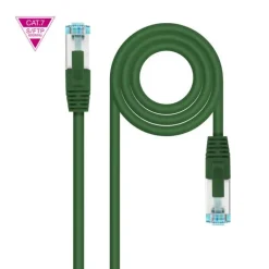 NANOCABLE CABLE RED CAT.7 LSZH SFTP PIMF AWG26 50CM - COLOR VERDE