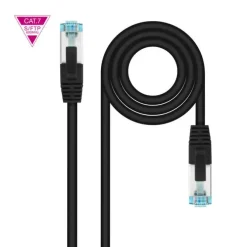 NANOCABLE CABLE RED CAT.7 LSZH SFTP PIMF AWG26 2M - COLOR NEGRO