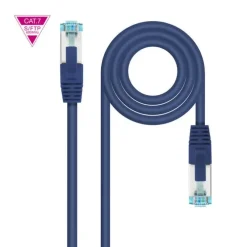 NANOCABLE CABLE RED CAT.7 LSZH SFTP PIMF AWG26 50CM - COLOR AZUL