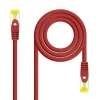 NANOCABLE CABLE RED LATIGUILLO LSZH CAT.6A SFTP AWG26 25CM - COLOR ROJO