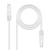NANOCABLE CABLE RED LATIGUILLO RJ45 CAT.6 UTP AWG24 - 30 CM - COLOR BLANCO