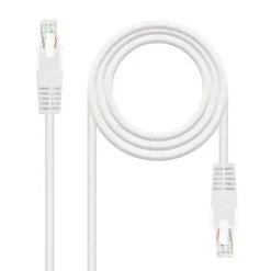 NANOCABLE CABLE RED LATIGUILLO RJ45 CAT.6 UTP AWG24 - 30 CM - COLOR BLANCO