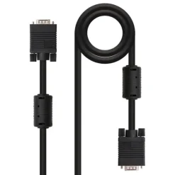 NANOCABLE CABLE SVGA CON FERRITA HDB15 MACHO A HDB15 MACHO 3M - COLOR NEGRO