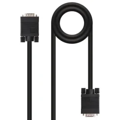 NANOCABLE CABLE SVGA HDB15 MACHO A HDB15 MACHO 1.80M - COLOR NEGRO