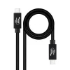 NANOCABLE CABLE USB 4 GEN 3X2 40GBPS 5A/240W - USB-C/M-USB-C/M - 1.8 M - COLOR NEGRO
