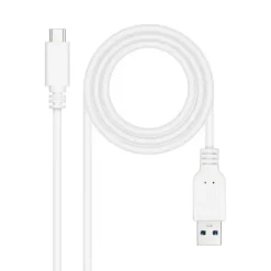 NANOCABLE CABLE USB 3.1 GEN2 10GBPS 3A USB-C/M-A/M - 1.5M - COLOR BLANCO