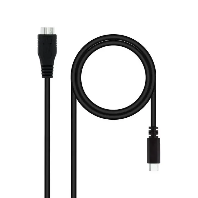 NANOCABLE CABLE USB 3.0 USB-C MACHO A MICROUSB-B MACHO 1M