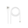 NANOCABLE CABLE USB-A 2.0 MACHO A LIGHTNING MACHO 2M - COLOR BLANCO