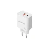 NANOCABLE CARGADOR DE PARED USB-C/PD + USB-A/QC 30W - COLOR BLANCO