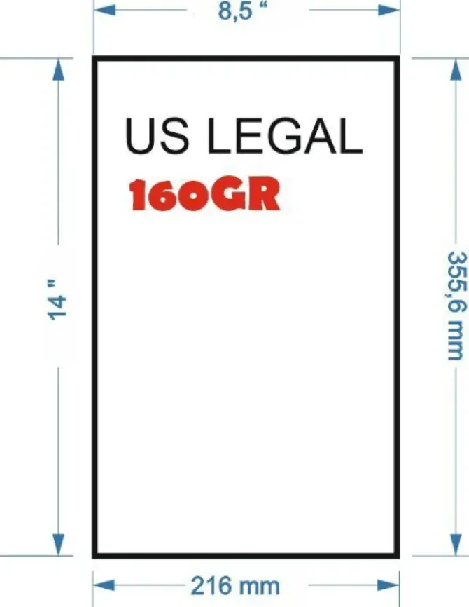 NAVIGATOR PAQUETE 500 HOJAS PAPEL MULTIFUNCION 160GR UNIVERSAL FORMATO US LEGAL 14X8.5" -355,6X216 MM