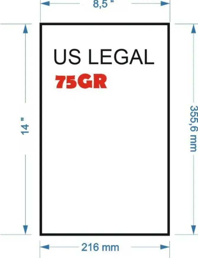 NAVIGATOR PAQUETE 500 HOJAS PAPEL MULTIFUNCION 75GR UNIVERSAL FORMATO US LEGAL 14X8.5" -355,6X216 MM