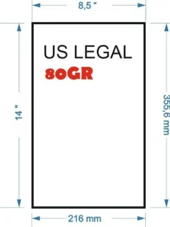 NAVIGATOR PAQUETE 500 HOJAS PAPEL MULTIFUNCION 80GR UNIVERSAL FORMATO US LEGAL 14X8.5" -355,6X216 MM