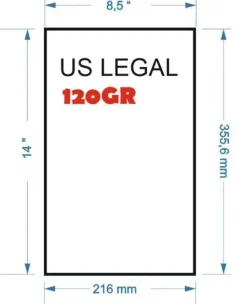 NAVIGATOR PAQUETE 500 HOJAS PAPEL MULTIFUNCION 120GR UNIVERSAL FORMATO US LEGAL 14X8.5" -355,6X216 MM