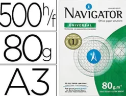 NAVIGATOR UNIVERAL A3 500H PAPEL 80GR BLANCO MAK029997