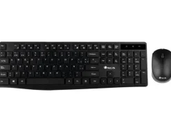 NGS ALLURE PACK INALAMBRICO USB TECLADO MULTIMEDIA + RATON 1200DPI 3 BOTONES - USO AMBIDIESTRO - COLOR NEGRO