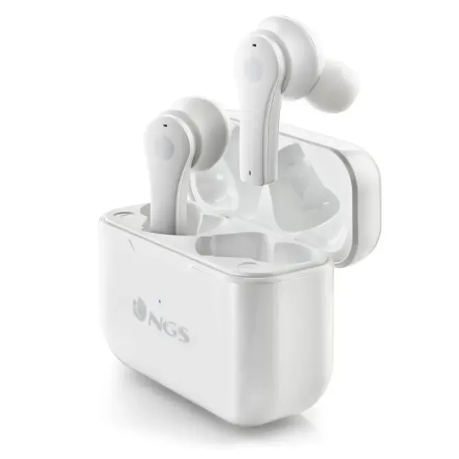 NGS ARTICA BLOOM WHITE AURICULARES INTRAUDITIVOS BLUETOOTH 5.1 TWS - MANOS LIBRES - ASISTENTE DE VOZ - AUTONOMIA HASTA 7H - BASE DE CARGA
