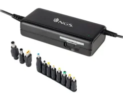 NGS BAN CARGADOR DE PORTATIL UNIVERSAL 90W - 11 ADAPTADORES - VOLTAJE 12-20V - INDICADOR LED