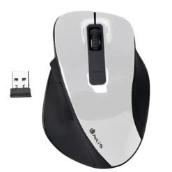 NGS BOW RATON INALAMBRICO USB 1600DPI - 4 BOTONES - USO DIESTRO - COLOR BLANCO/NEGRO