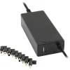 NGS CARGADOR UNIVERSAL AUTOMATICO PARA PORTATIL 70W - 1X USB 2.0 - 9 ADAPTADORES