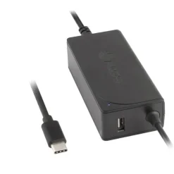 NGS CARGADOR UNIVERSAL AUTOMATICO PARA PORTATIL 65W USB-C - 1X USB 2.0 - VOLTAJE 5-20V