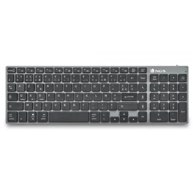 NGS FORTUNE-BT TECLADO MULTIDISPOSITIVO INALAMBRICO USB BLUETOOTH - LAYOUT FRANCES - SILENCIOSO - TECLAS X-TYPE - BATERIA RECARGABLE