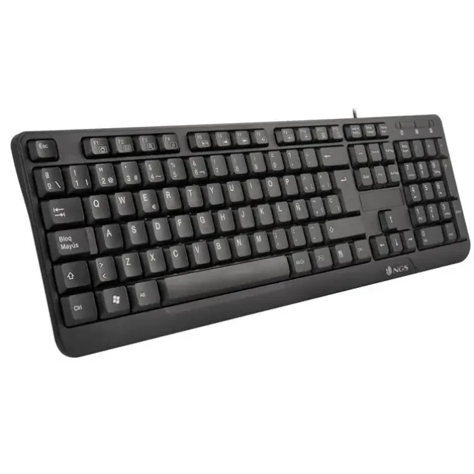 NGS FUNKYV3 TECLADO MULTIMEDIA USB - 12 TECLAS MULTIMEDIA - CABLE DE 1.40M - COLOR NEGRO