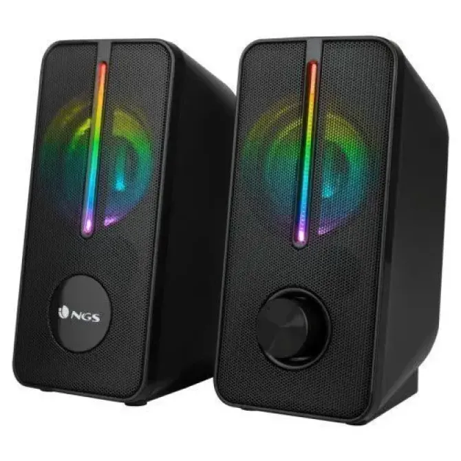 NGS GAMING GSX-150 ALTAVOCES USB 2.0 12W - ILUMINACION LED RGB - CONEXION JACK 3.5MM - CONTROLES EN ALTAVOZ