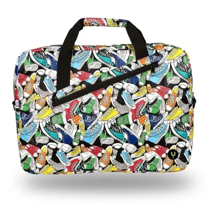 NGS GINGER TRAINERS MALETIN PARA PORTATIL 15.6 - ACOLCHADO INTERIOR - 2 COMPARTIMENTOS Y BOLSILLO EXTERIOR - DISEÑO ESTAMPADO