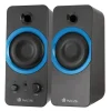 NGS GSX-200 ALTAVOCES USB 2.0 20W - SUPERGRAVES - CONEXION JACK 3.5MM - CONTROLES EN ALTAVOZ - COLOR NEGRO/AZUL