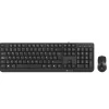 NGS KIT TECLADO MULTIMEDIA Y RATON CON CABLE - QWERTY ITALIANO - 12 TECLAS MULTIMEDIA - COLOR NEGRO