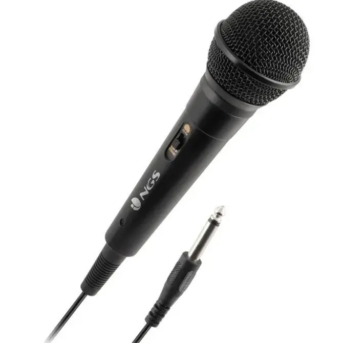 NGS SINGER FIRE MICROFONO - BOTON ON/OFF - JACK DE 6.3MM - CABLE DE 3M - COLOR NEGRO