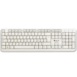 NGS SPIKE TECLADO USB PORTUGUES - 12 TECLAS MULTIMEDIA - CABLE DE 1.40M - COLOR BLANCO
