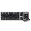 NGS TECLADO Y RATON INALAMBRICOS DE 2.4GHZ - 12 TECLAS MULTIMEDIA - PERFIL BAJO - COLOR GRIS/NEGRO