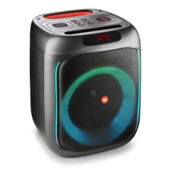 NGS WILD SWAG ALTAVOZ PORTATIL 80W TWS BLUETOOTH 5.0 - AUTONOMIA HASTA 10H - USB Y AUX IN - ILUMINACION LED - COLOR NEGRO