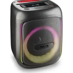 NGS WILD SWAG GO ALTAVOZ PORTATIL 80W TWS BLUETOOTH 5.0 - AUTONOMIA HASTA 10H - USB Y AUX IN - ILUMINACION LED - COLOR NEGRO