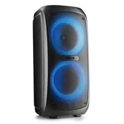 NGS WILD TEMPER ALTAVOZ PORTATIL 200W TWS BLUETOOTH 5.3 - ILUMINACION LED RGB - USB, AUX IN Y DOBLE ENTRADA DE MICROFONO - AUTONOMIA HASTA 5H - COLOR NEGRO