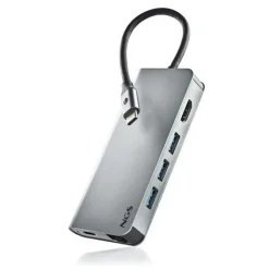 NGS WONDER DOCK 8 EN 1 HUB USB-C - 3X USB 3.0, 1X USB-C PD 60W, 1X HDMI, 1X RJ-45, RANURA SD 40 MBPS Y RANURA TF 40 MBPS - ADMITE RESOLUCIONES MAXIMAS DE 4K A 30 HZ