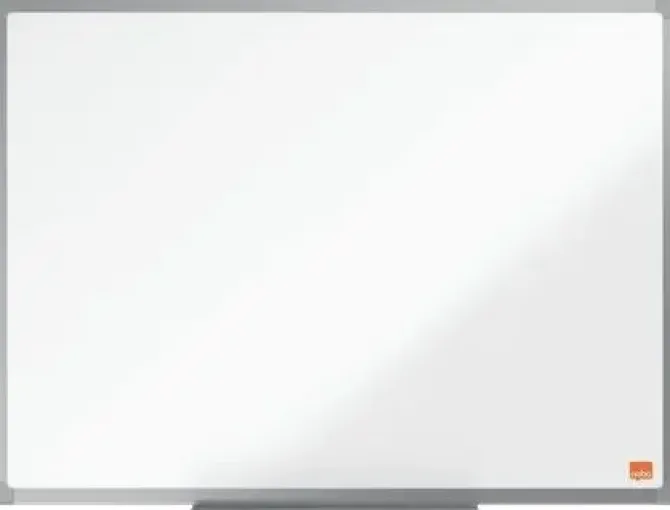 NOBO ESSENCE PIZARRA DE MELAMINA 600X450MM - MARCO DE ALUMINIO ANODIZADO - BANDEJA PARA ROTULADORES - COLOR BLANCO